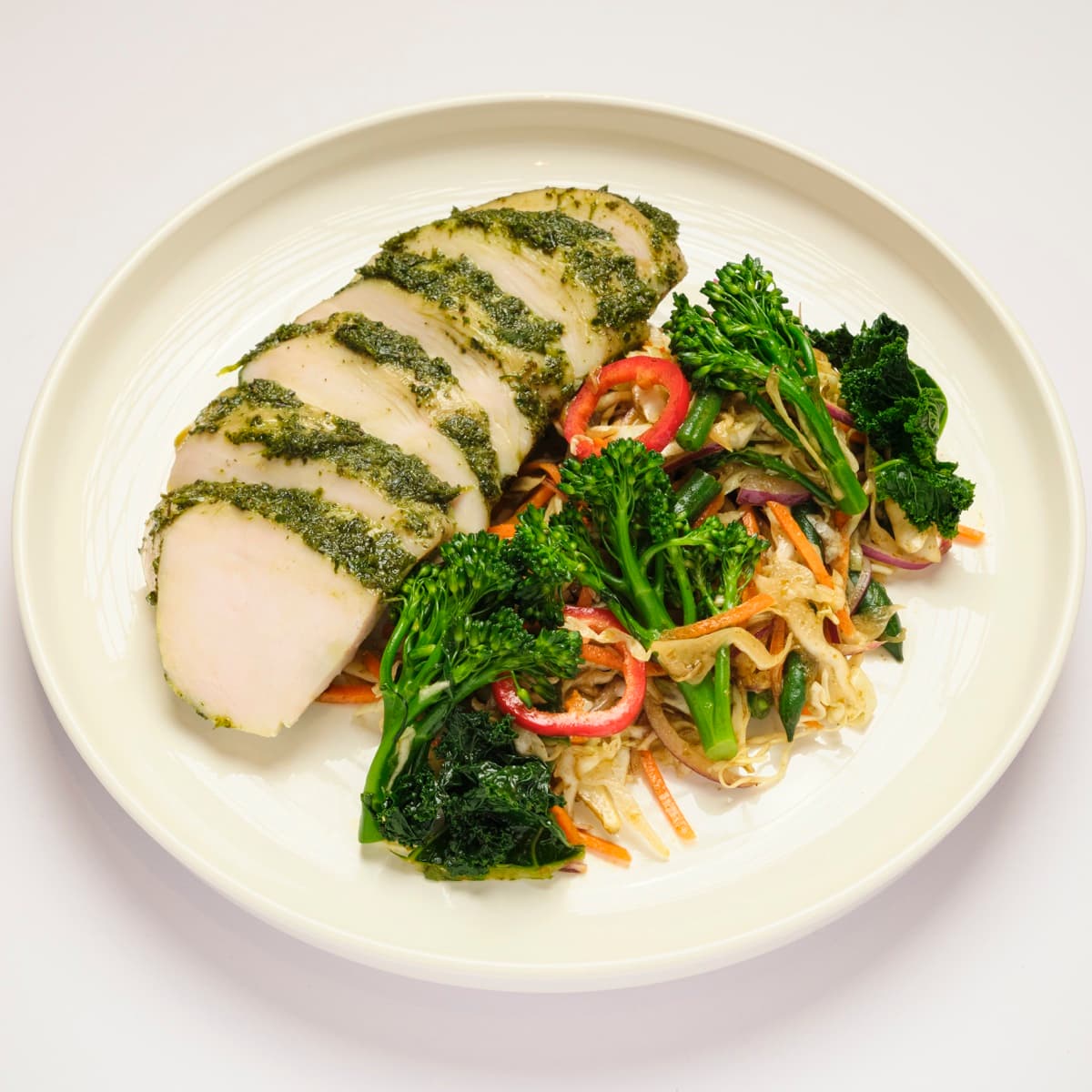 Fresh herb with Pocket salad